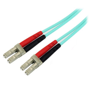 StarTech.com 10m LC/UPC naar LC/UPC OM3 Multimode Glasvezel Netwerkkabel, Full Duplex 50/125µm Zipcord Fiber, 100G Netwerken, LO