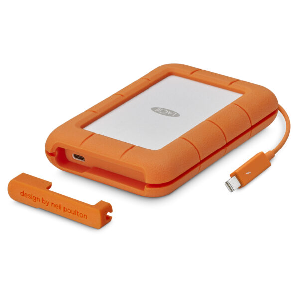 LaCie Rugged USB-C externe harde schijf 5 TB USB Type-C 3.2 Gen 1 (3.1 Gen 1) Grijs, Geel - Afbeelding 2