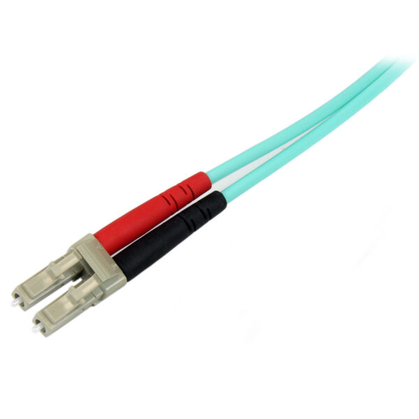 StarTech.com 10m LC/UPC naar LC/UPC OM3 Multimode Glasvezel Netwerkkabel, Full Duplex 50/125µm Zipcord Fiber, 100G Netwerken, LO - Afbeelding 2