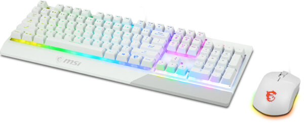 MSI VIGOR GK30 COMBO WHITE US toetsenbord Inclusief muis Gamen USB QWERTY Italiaans Wit - Afbeelding 2