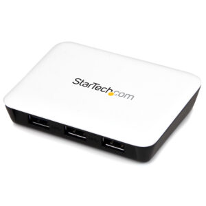 StarTech.com USB 3.0 naar gigabit Ethernet NIC netwerkadapter met 3-poorts hub - wit