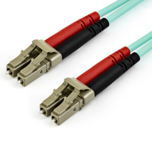 StarTech.com 10m LC/UPC naar LC/UPC OM4 Multimode Glasvezel Netwerkkabel, 50/125µm LOMMF/VCSEL Zipcord Fiber, 100G Netwerken, Lo