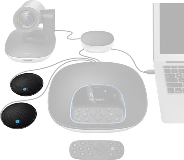 Logitech 989-000171 microfoon Zwart Tafelmicrofoon - Afbeelding 2