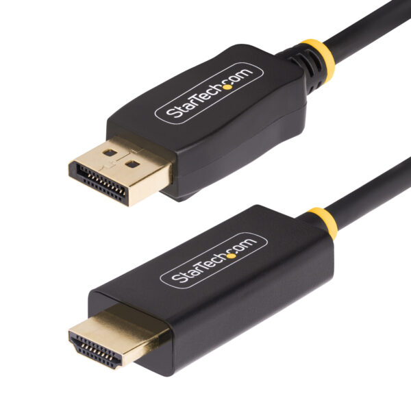 StarTech.com 3m DisplayPort naar HDMI Adapter Kabel, 4K 60Hz met HDR, DP naar HDMI 2.0b, Actieve Video Converter, DisplayPort De