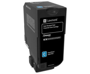 Lexmark 74C2SCE tonercartridge 1 stuk(s) Origineel Cyaan