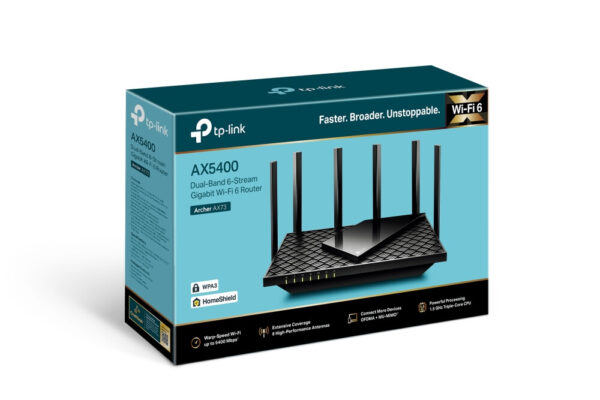 TP-Link Archer AX73 draadloze router Gigabit Ethernet Dual-band (2.4 GHz / 5 GHz) Zwart - Afbeelding 4