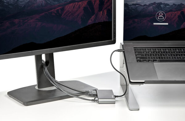 StarTech.com Thunderbolt 3 Mini Dock, Draagbare Dual Monitor Docking Station met HDMI 4K 60Hz, 2x USB-A Hub (USB 3.0/2.0), GbE, - Afbeelding 5