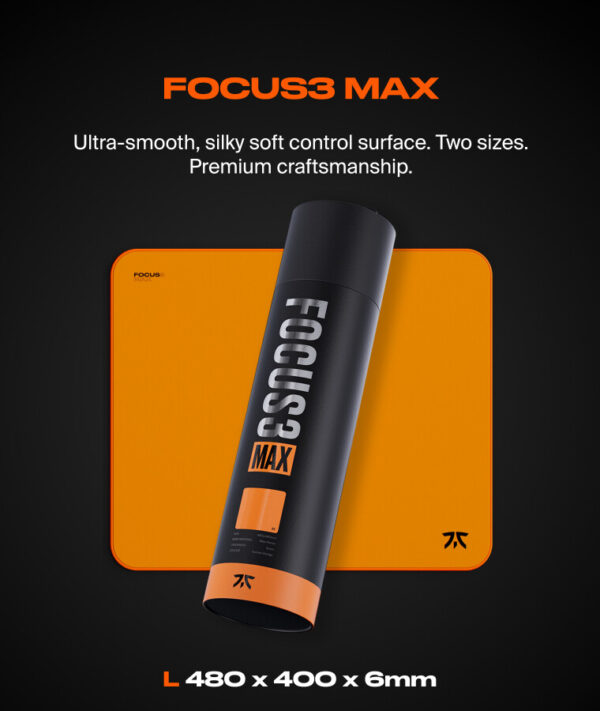 Fnatic Focus3 MAX L Game-muismat Oranje - Afbeelding 5