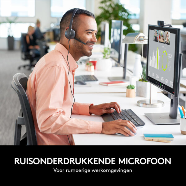 Logitech H340 USB Computer Headset Met digitale audio - Afbeelding 3