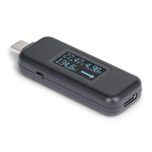 StarTech.com USB-C Power Tester, Digitale Multimeter, Bidirectionele Stroom- en Spanningsmeter, Tot 240W PD EPR, Compacte USB-C