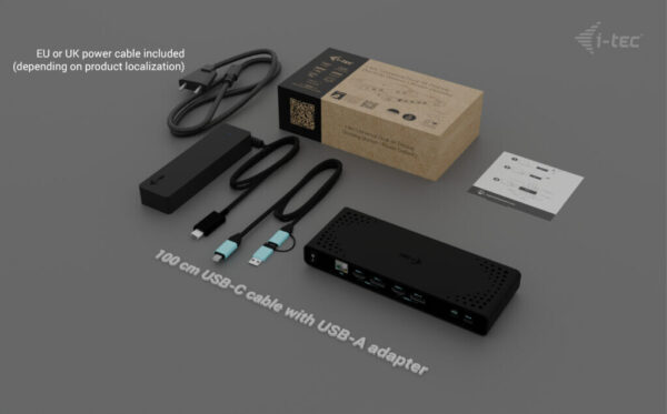 i-tec Universal Dual 4K Display Docking Station + Power Delivery 85W - Afbeelding 4
