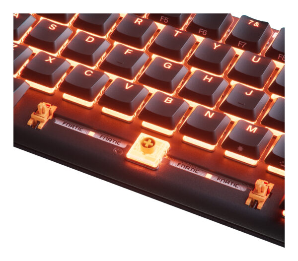 Fnatic STREAK65 LP - Black toetsenbord Gamen USB QWERTY US International Zwart - Afbeelding 3