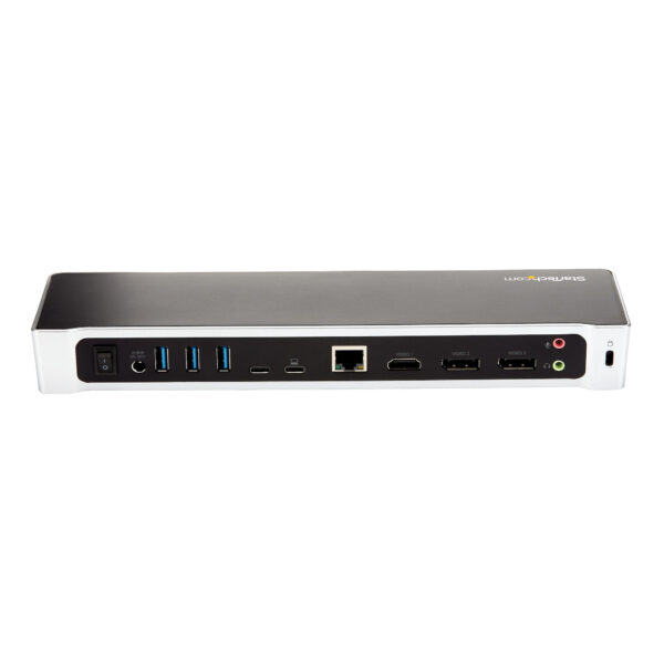StarTech.com 4K USB-C Dock, Triple UHD 4K Monitor Docking Station, Mac & Windows, USB C to HDMI & DisplayPort, 100W Power Delive - Afbeelding 3