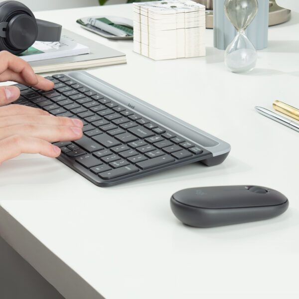 Logitech 920-009204 toetsenbord Inclusief muis Universeel RF Draadloos QWERTY US International Grafiet - Afbeelding 2