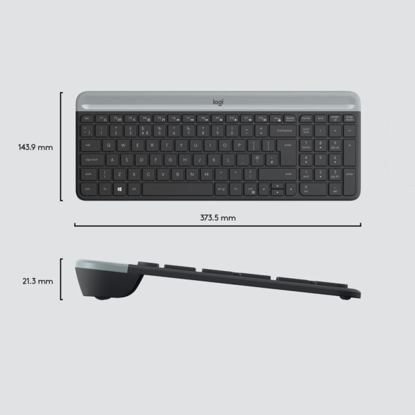 Logitech 920-009204 toetsenbord Inclusief muis Universeel RF Draadloos QWERTY US International Grafiet - Afbeelding 6