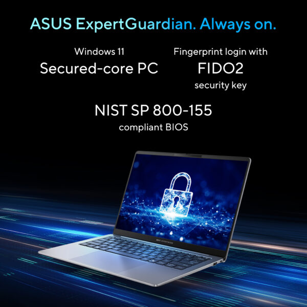 ASUS ExpertBook P5405CSA-NZ0174X Intel Core Ultra 5 226V Laptop 35,6 cm (14") WQXGA 16 GB LPDDR5x-SDRAM 512 GB SSD Wi-Fi 6E (802 - Afbeelding 17