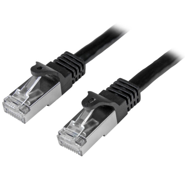 StarTech.com N6SPAT50CMBK netwerkkabel Zwart 0,5 m Cat6 SF/UTP (S-FTP)