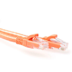 ACT Oranje 3 meter U/UTP CAT6A patchkabel snagless met RJ45 connectoren