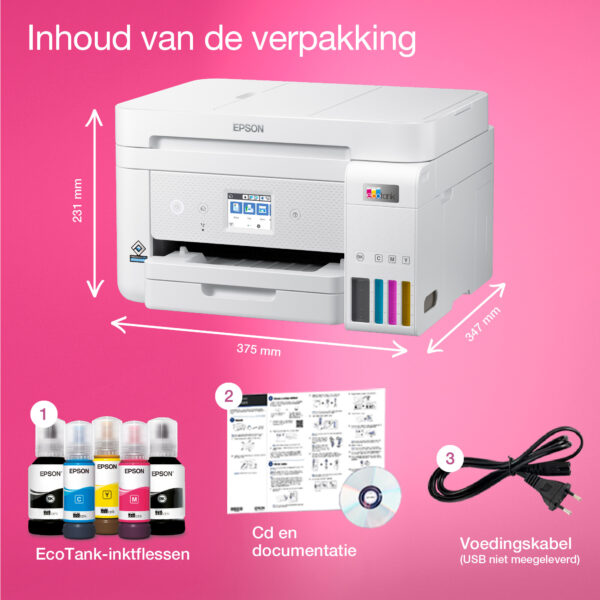 Epson EcoTank ET-4856 A4 multifunctionele Wi-Fi-printer met inkttank, inclusief tot 3 jaar inkt - Afbeelding 26