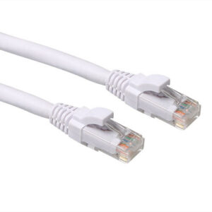 ACT Witte 5,00 meter U/UTP CAT6A patchkabel snagless met RJ45 connectoren