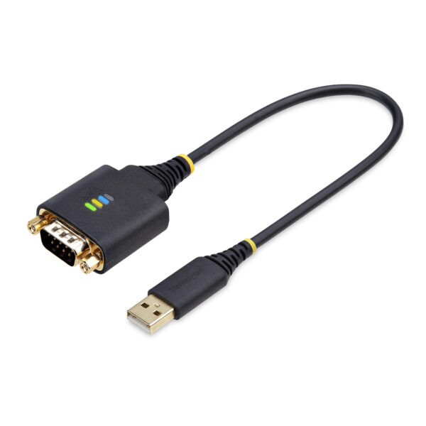 StarTech.com 30cm USB naar Serieel Adapter/Converter Kabel, COM Retention, Verwisselbare DB9 Schroeven/Moeren, USB-A naar DB9 RS