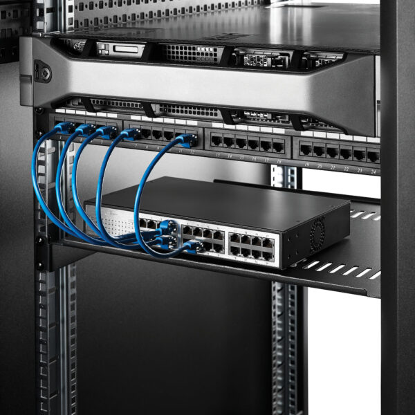 StarTech.com 1U Server Rack Schap - Universele Geventileerde Rack Mount Cantilever Shelf voor 19" Netwerk Kast & Apparatuur - He - Afbeelding 4