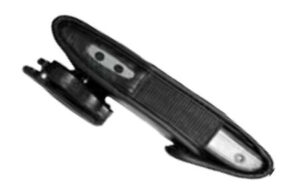 Mitel Leather poach mobiele telefoon behuizingen Buidelzak Zwart