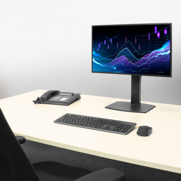 ACT Monitorarm 32" office, op voet met gasveer, 1 scherm - Afbeelding 8
