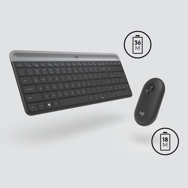 Logitech 920-009204 toetsenbord Inclusief muis Universeel RF Draadloos QWERTY US International Grafiet - Afbeelding 4