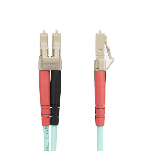 StarTech.com 20m LC/UPC naar LC/UPC OM4 Multimode Glasvezel Kabel, 50/125µm LOMMF/VCSEL Zipcord Fiber, 100G Netwerken, Low Inser - Afbeelding 2