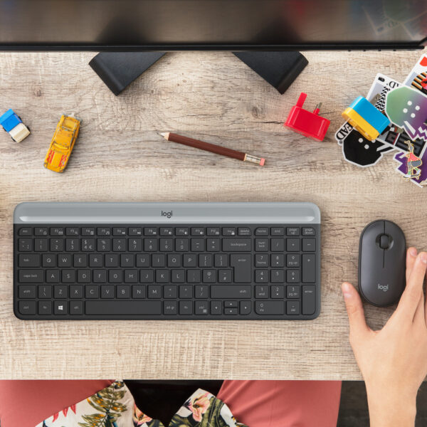 Logitech 920-009204 toetsenbord Inclusief muis Universeel RF Draadloos QWERTY US International Grafiet - Afbeelding 8