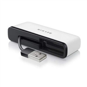 Belkin F4U021BT interface hub 480 Mbit/s Zwart, Wit