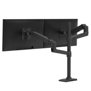 Ergotron LX Series LX Dual Stacking Arm, Tall Pole, Matte Black flat panel bureau steun 101,6 cm (40") Zwart