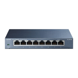 TP-Link TL-SG108 Unmanaged Gigabit Ethernet (10/100/1000) Zwart