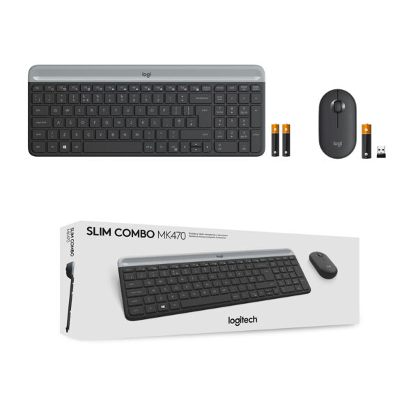 Logitech 920-009204 toetsenbord Inclusief muis Universeel RF Draadloos QWERTY US International Grafiet - Afbeelding 9
