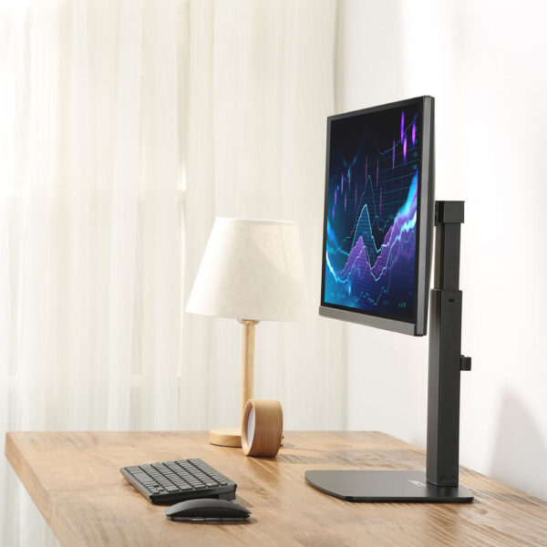 ACT Monitorarm 32" office, op voet met gasveer, 1 scherm - Afbeelding 7