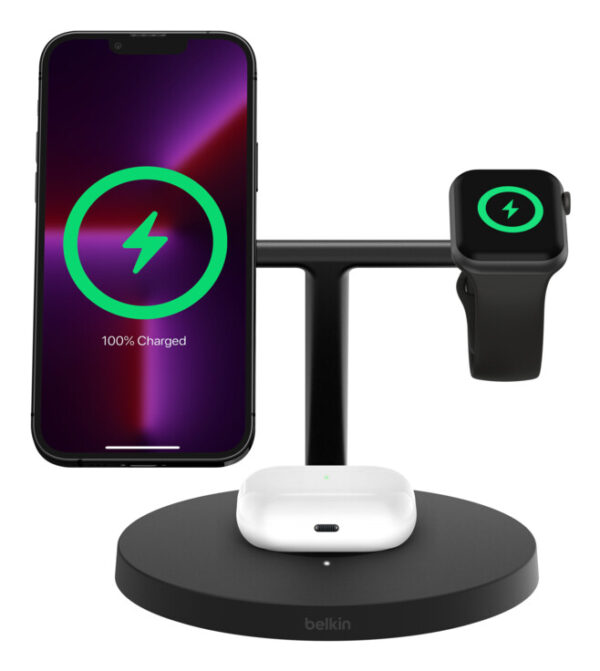 Belkin BoostCharge Pro Hoofdtelefoons, Smartphone, Smartwatch Zwart USB Draadloos opladen Snel opladen Binnen - Afbeelding 6