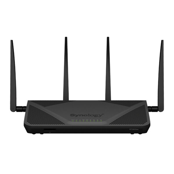 Synology RT2600AC draadloze router Gigabit Ethernet Dual-band (2.4 GHz / 5 GHz) Zwart