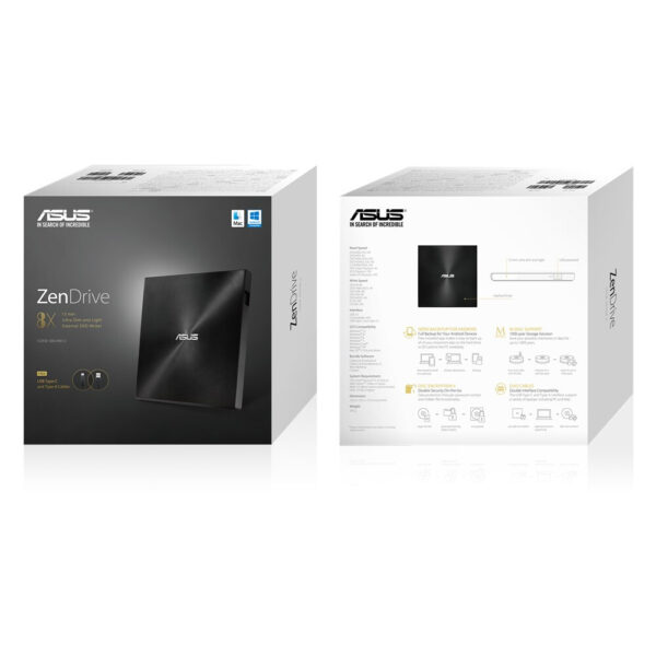 ASUS ZenDrive U9M optisch schijfstation DVD±RW Zwart - Afbeelding 6
