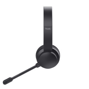 Trust Ayda Headset Bedraad en draadloos Hoofdband Oproepen/muziek USB Type-C Bluetooth Zwart