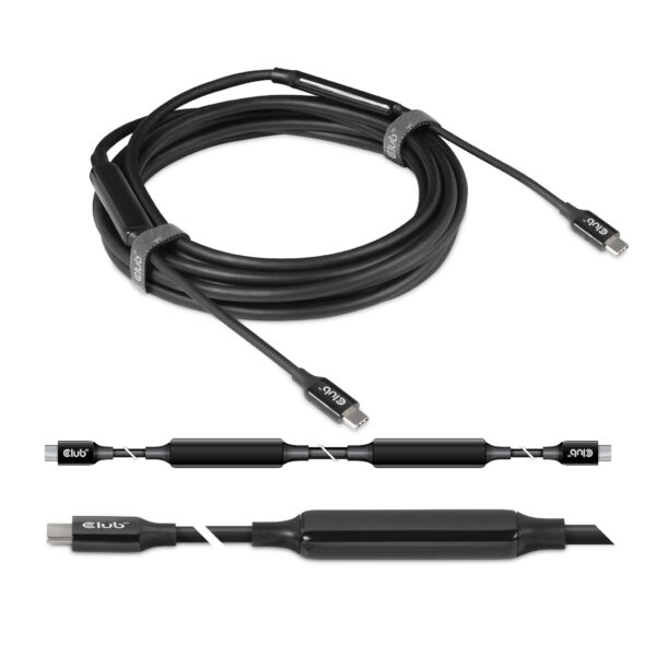 CLUB3D USB 3.2 Gen2 Type C naar C Actieve Bi-directionele Kabel 8K60Hz (alt modus) M/M 5m/16.4ft - Afbeelding 9
