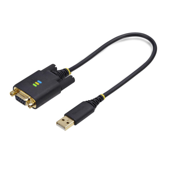 StarTech.com 30cm USB naar Null Modem Adapter/Converter Kabel, COM Retention, FTDI, USB-A naar DB9 RS232, Verwisselbare DB9 Schr - Afbeelding 2