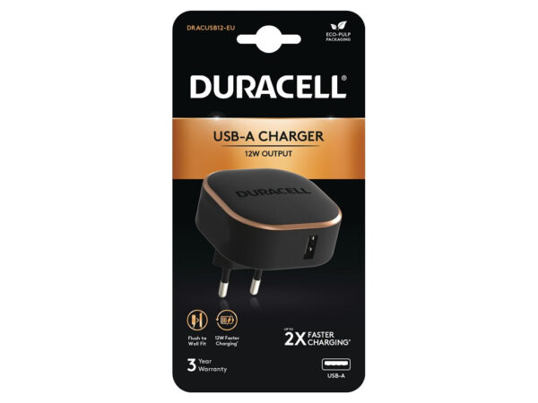 Duracell DRACUSB12-EU oplader voor mobiele apparatuur Zwart - Afbeelding 2