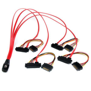 StarTech.com 50cm Interne Serial Attached SCSI Mini SAS Kabel SFF8087 naar 4x SFF8482