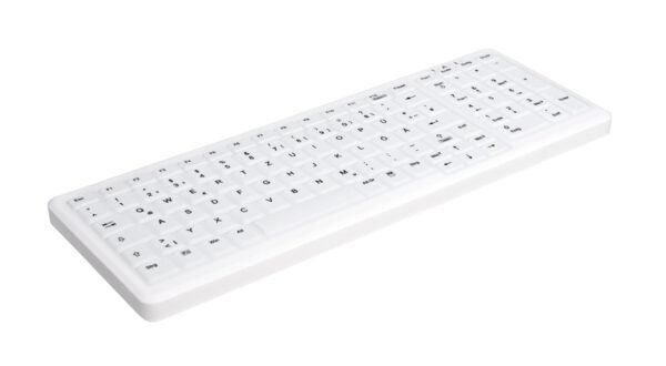 CHERRY AK-C7000 toetsenbord Medisch RF draadloos + USB AZERTY Belgisch Wit - Afbeelding 2
