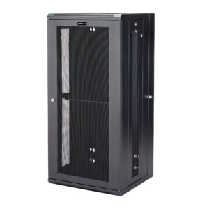 StarTech.com 4 Post 26U Wandmonteerbare Netwerkkast met 1U Schap, 19" Scharnierende Patchkast voor Data/AV/Electronica/Computer