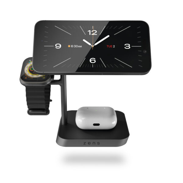 ZENS Office Charger Pro 3 Hoofdtelefoons, Smartphone, Smartwatch Zwart AC Draadloos opladen Snel opladen Binnen - Afbeelding 2