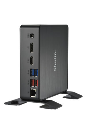 Shuttle XPC Nano PC NC40U3, Intel Core i3-1215U, 1x HDMI, 1x DP,1xUSB-C/DP, 6x USB3.2, 1x 2.5" bay, 2x M.2, 1x LAN, RAID, 24/7 p