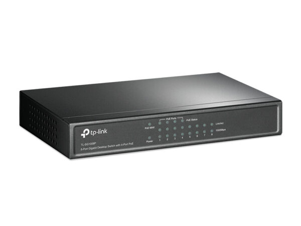 TP-Link TL-SG1008P netwerk-switch Unmanaged Gigabit Ethernet (10/100/1000) Power over Ethernet (PoE) Hazelnoot - Afbeelding 2