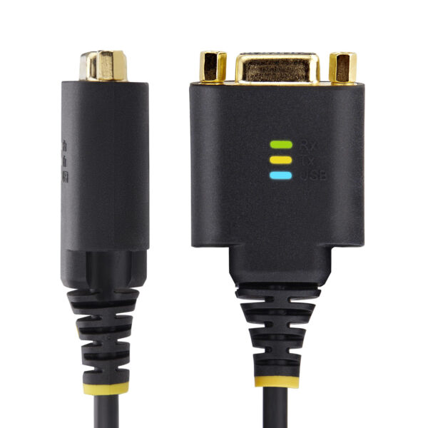 StarTech.com 30cm USB naar Null Modem Adapter/Converter Kabel, COM Retention, FTDI, USB-A naar DB9 RS232, Verwisselbare DB9 Schr - Afbeelding 3